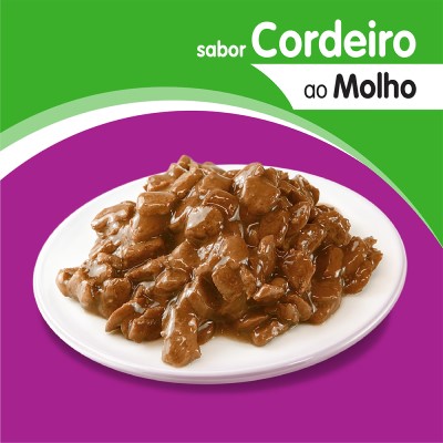 Alimento Húmedo para Gatos Adultos Whiskas Sabor Cordero 85g 